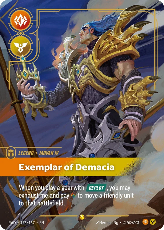 Jarvan IV, Exemplar of Demacia RAD-176/167 Riftbound Radiance