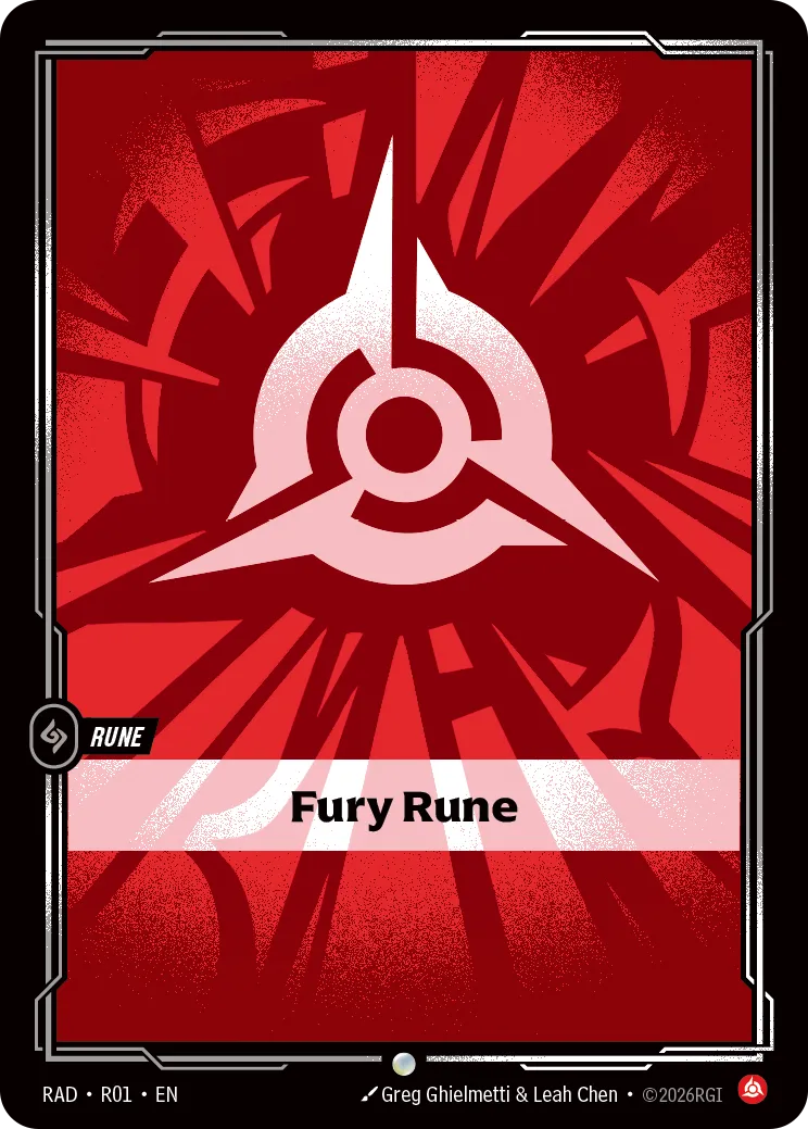 Fury Rune RAD-R01 Riftbound Radiance