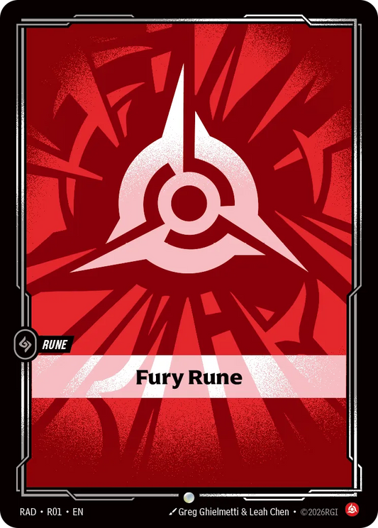 Fury Rune RAD-R01 Riftbound Radiance