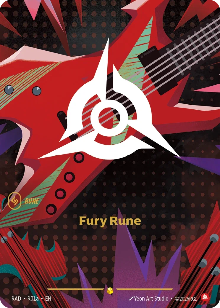 Fury Rune RAD-R01A Riftbound Radiance