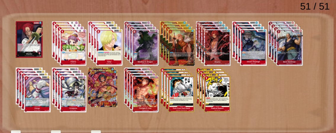 OP09 Red Shanks Pre-Made Deck (Japanese)