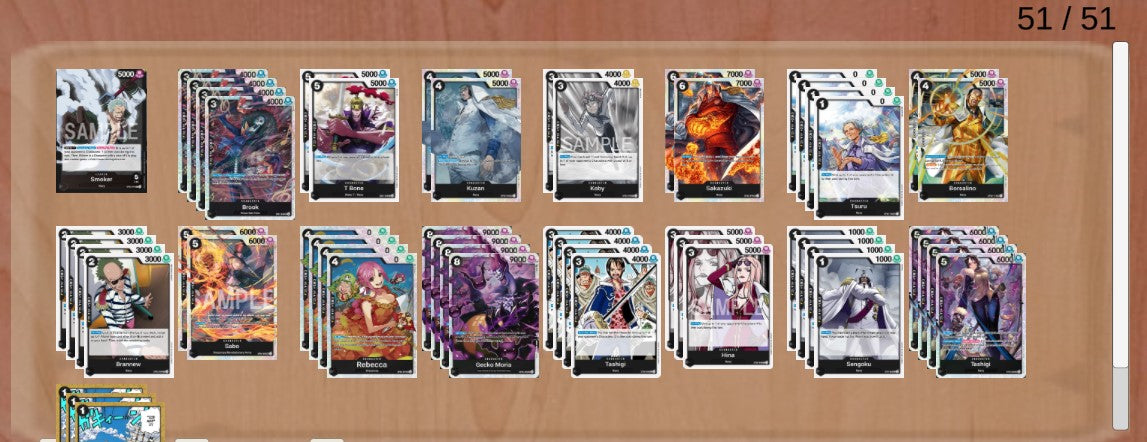 OP02 Black Smoker Pre-Made Deck (Japanese)