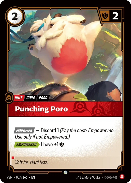 Punching Poro VEN-007/166 (Foiled) Riftbound Vendetta