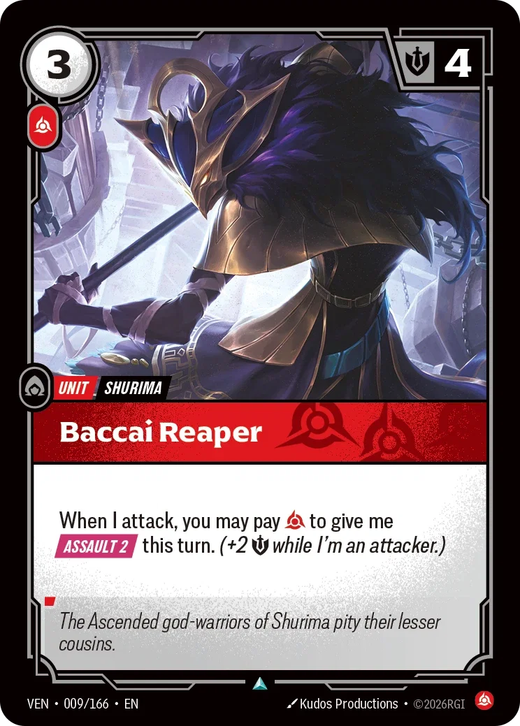 Baccai Reaper VEN-009/166 (Foiled) Riftbound Vendetta