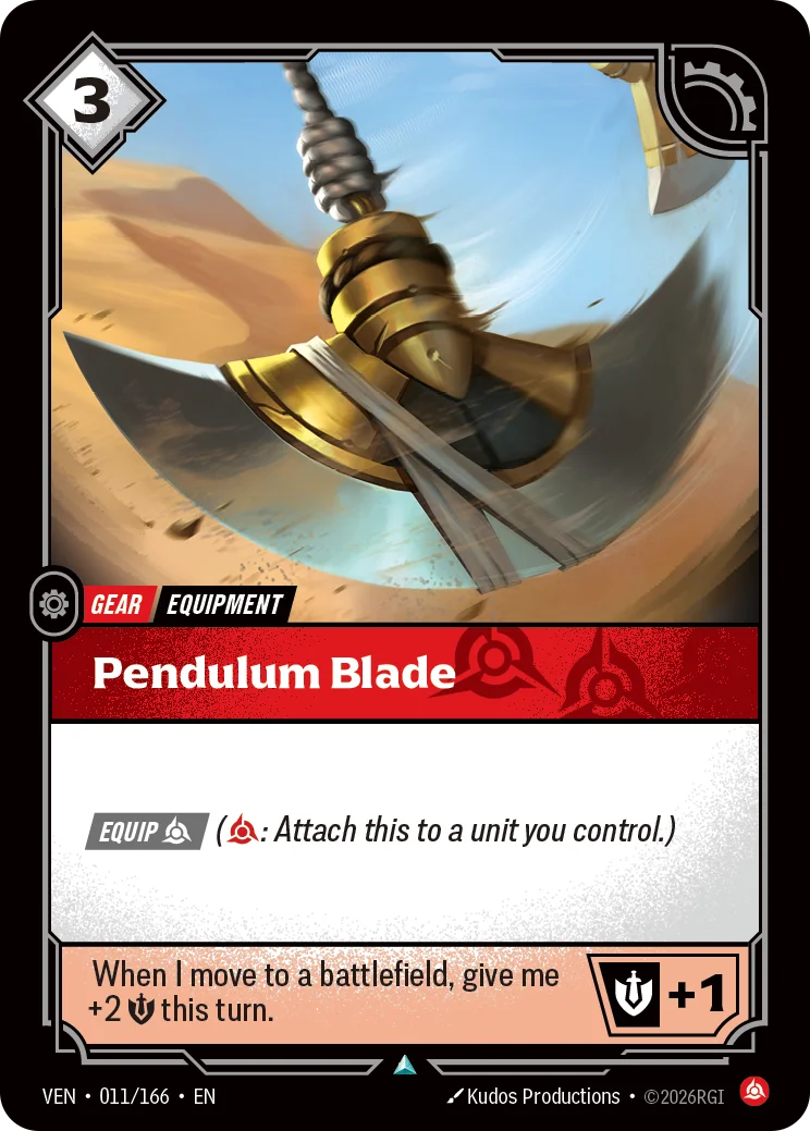 Pendulum Blade VEN-011/166 (Foiled) Riftbound Vendetta