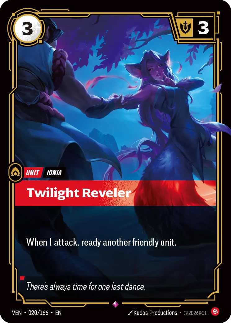 Twilight Reveler VEN-020/166 Riftbound Vendetta