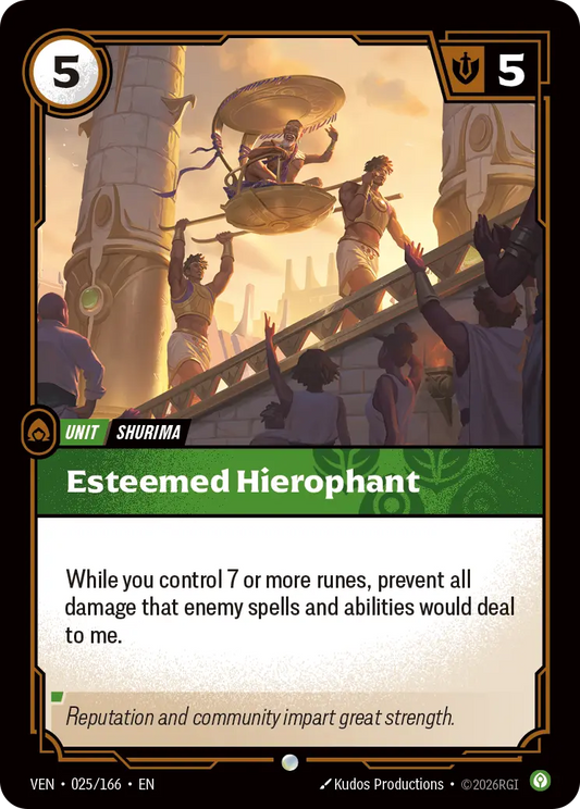 Esteemed Hierophant VEN-025/166 (Foiled) Riftbound Vendetta