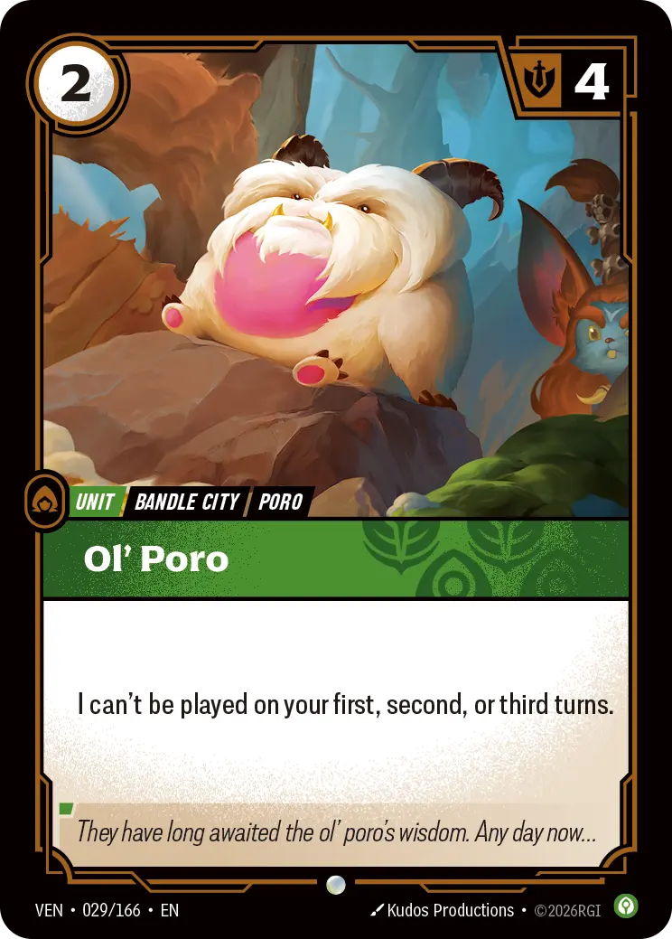 Ol' Poro VEN-029/166 (Foiled) Riftbound Vendetta