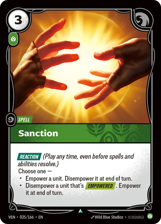 Sanction VEN-035/166 (Foiled) Riftbound Vendetta