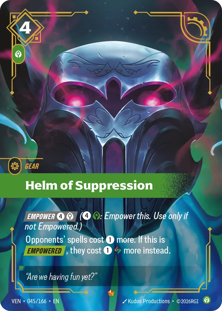 Helm of Suppression VEN-045/166 Riftbound Vendetta