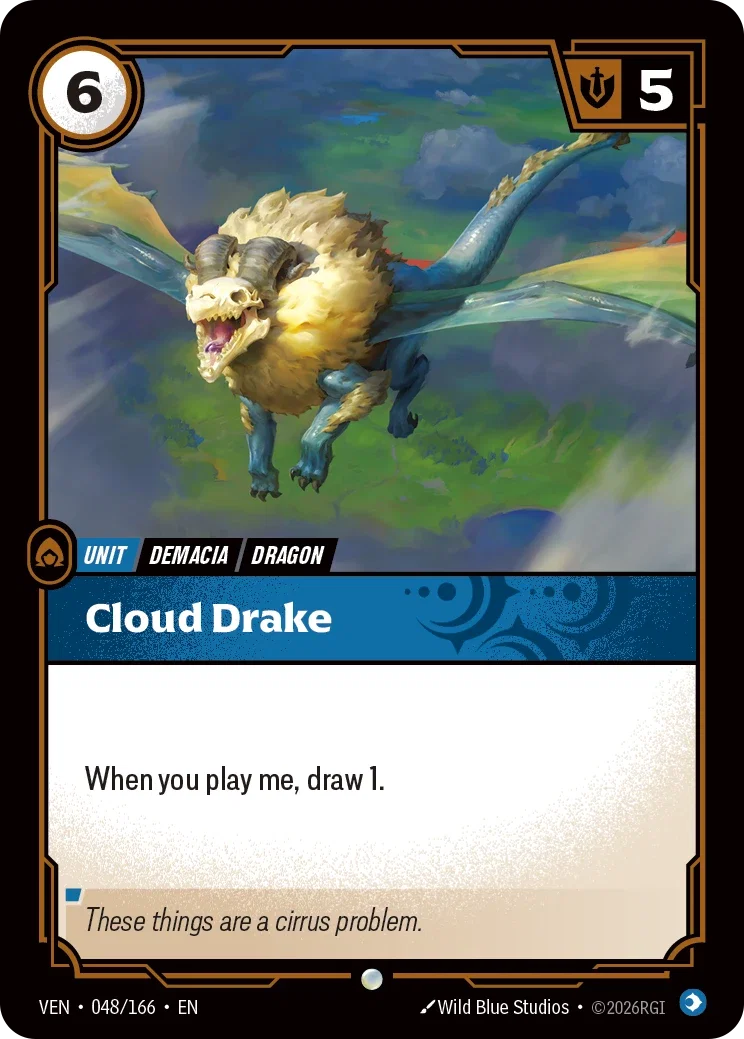 Cloud Drake VEN-048/166 Riftbound Vendetta