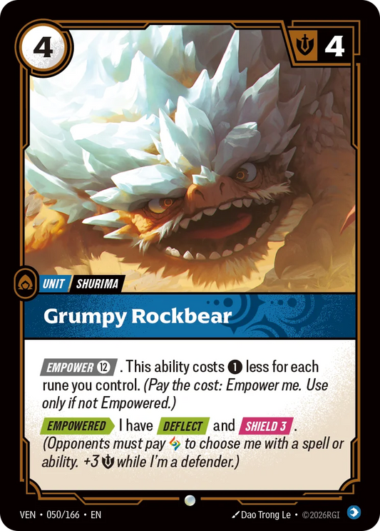 Grumpy Rockbear VEN-050/166 (Foiled) Riftbound Vendetta