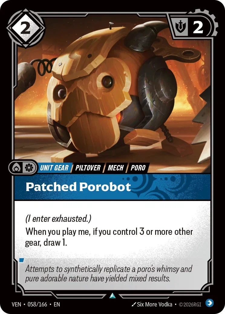 Patched Porobot VEN-058/166 (Foiled) Riftbound Vendetta