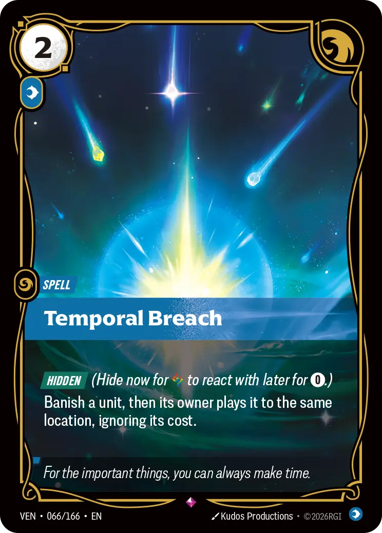 Temporal Breach VEN-066/166 Riftbound Vendetta