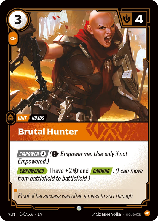 Brutal Hunter VEN-070/166 Riftbound Vendetta