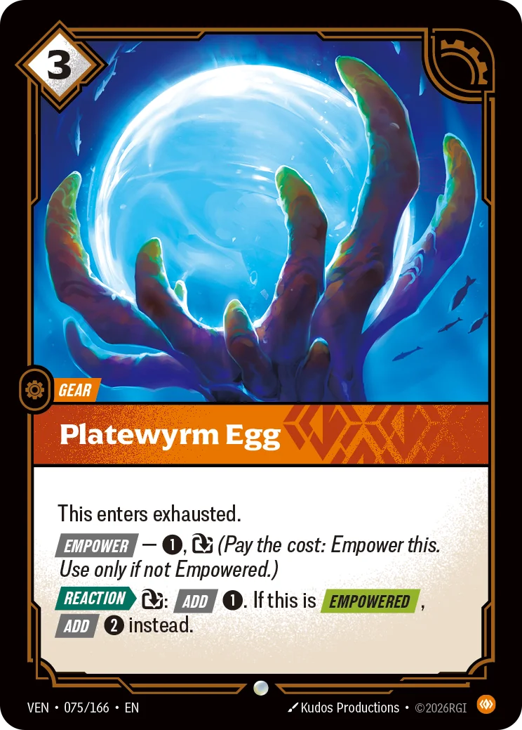 Platewyrm Egg VEN-075/166 (Foiled) Riftbound Vendetta