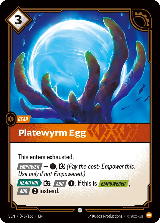 Platewyrm Egg VEN-075/166 (Foiled) Riftbound Vendetta