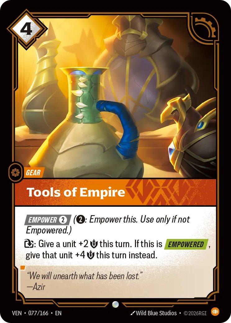 Tools of Empire VEN-077/166 (Foiled) Riftbound Vendetta