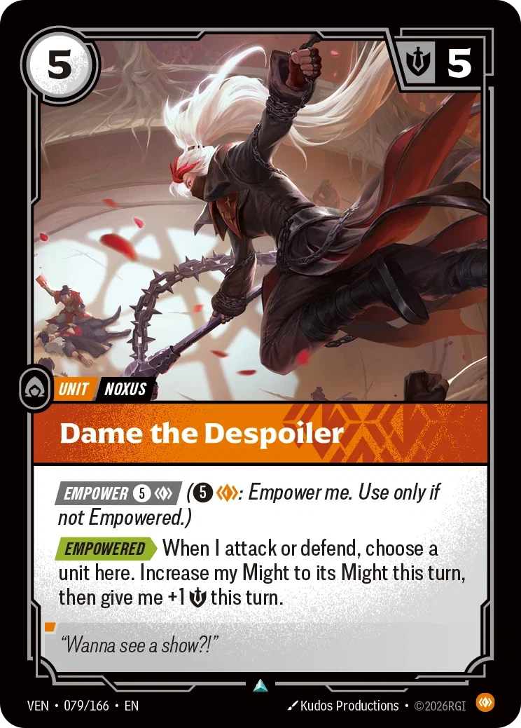 Dame the Despoiler VEN-079/166 Riftbound Vendetta