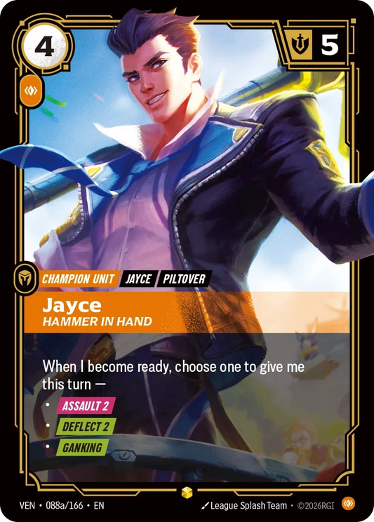 Jayce, Hammer in Hand VEN-088A/166 Riftbound Vendetta