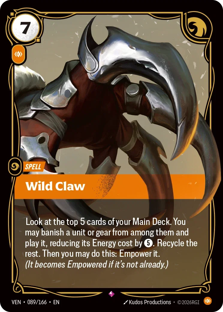 Wild Claw VEN-089/166 Riftbound Vendetta