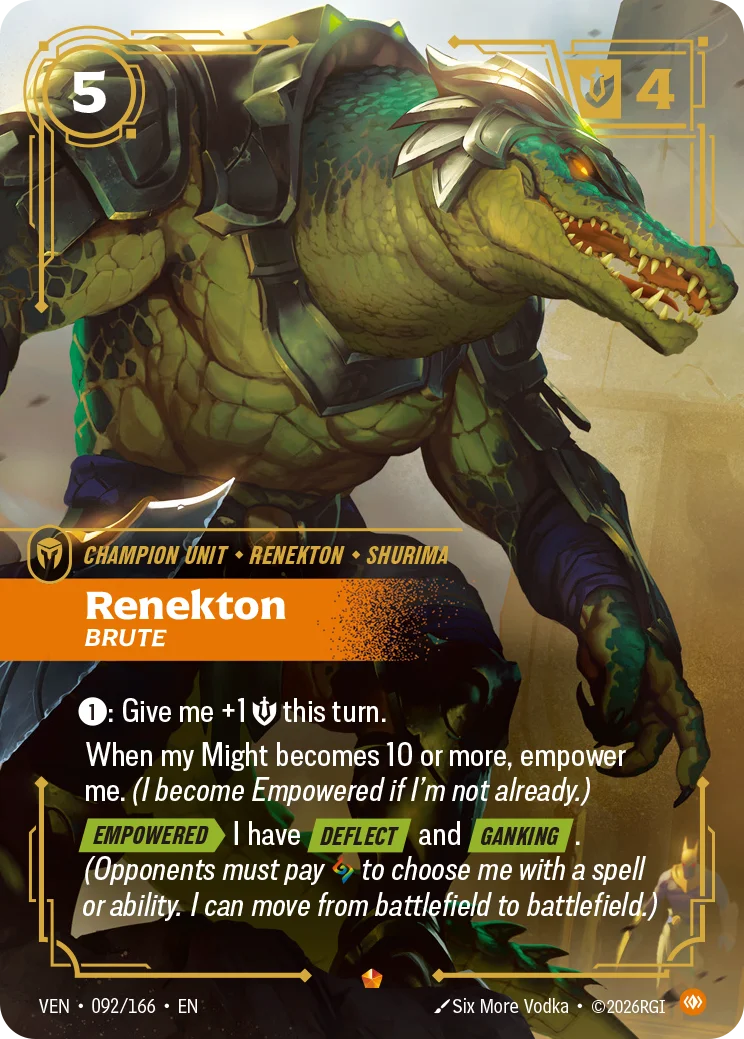 Renekton, Brute VEN-092/166 Riftbound Vendetta