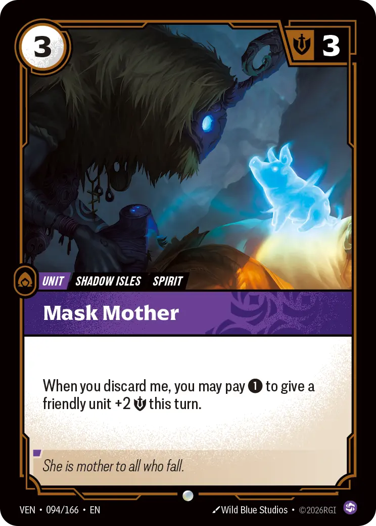 Mask Mother VEN-094/166 (Foiled) Riftbound Vendetta