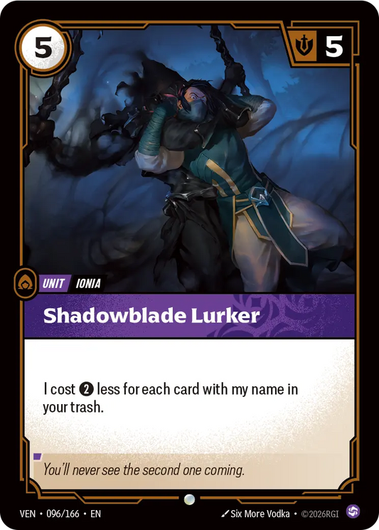 Shadowblade Lurker VEN-096/166 (Foiled) Riftbound Vendetta