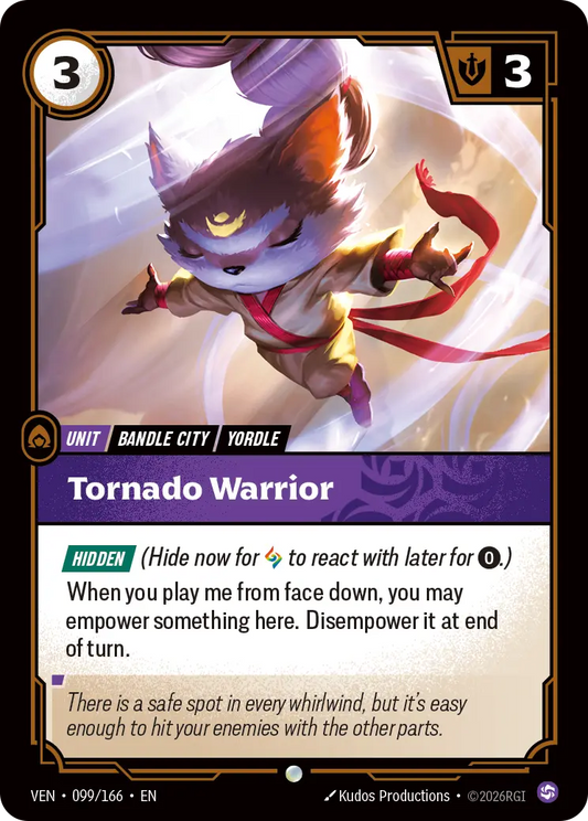 Tornado Warrior VEN-099/166 (Foiled) Riftbound Vendetta