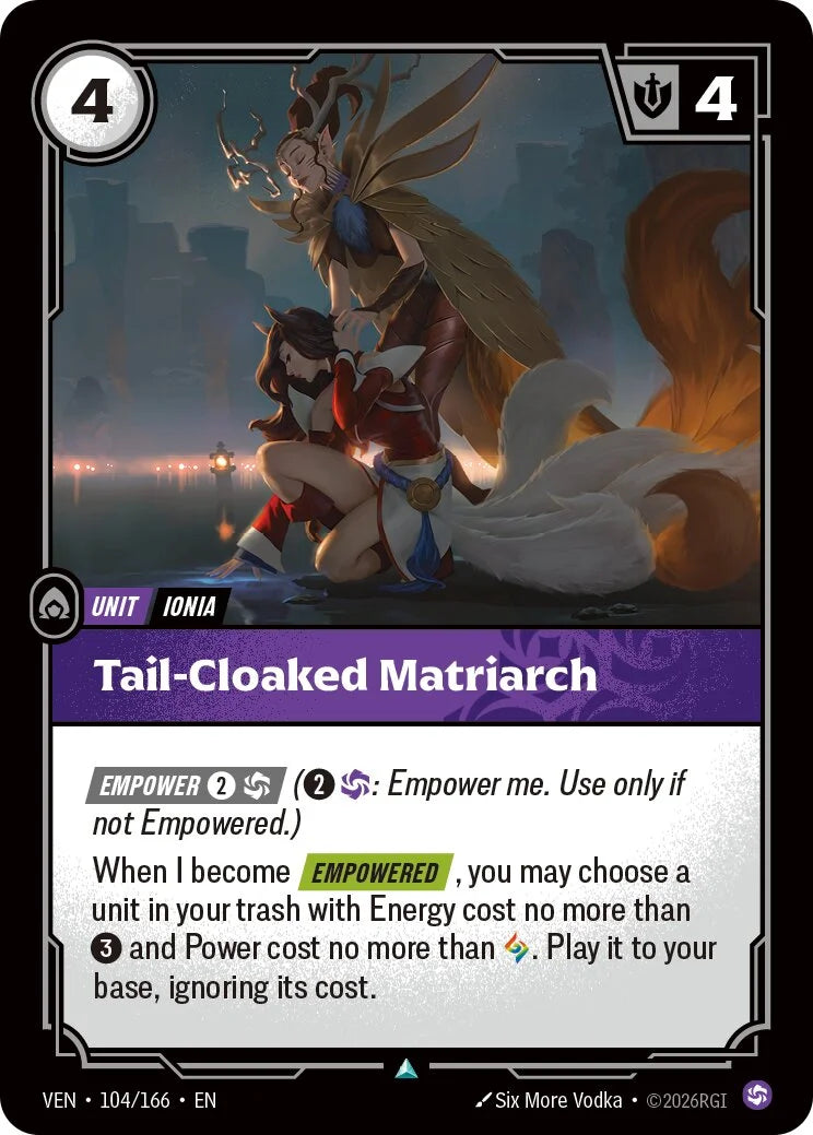 Tail-Cloaked Matriarch VEN-104/166 Riftbound Vendetta