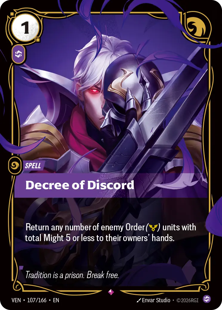 Decree of Discord VEN-107/166 Riftbound Vendetta