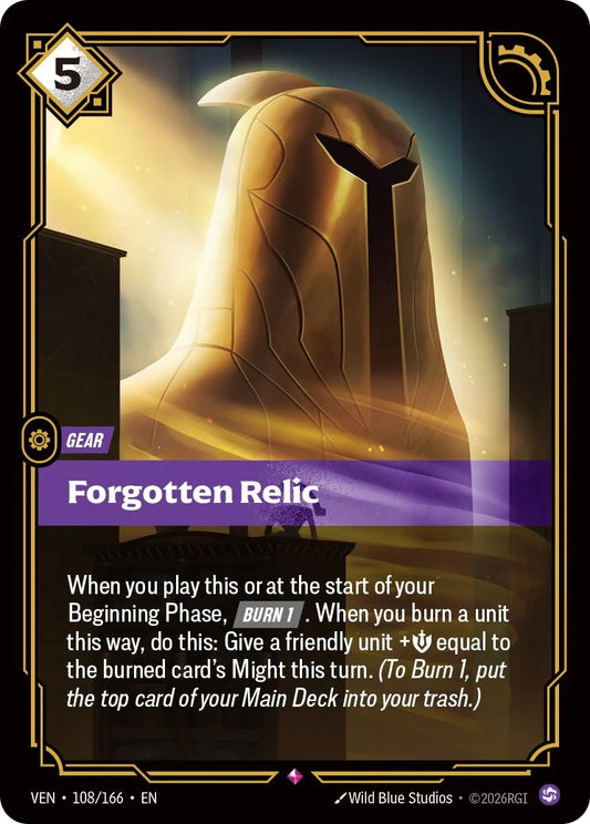 Forgotten Relic VEN-108/166 Riftbound Vendetta