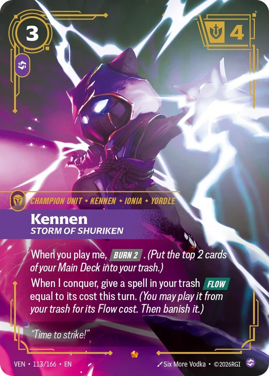 Kennen, Storm of Shuriken VEN-113/166 Riftbound Vendetta