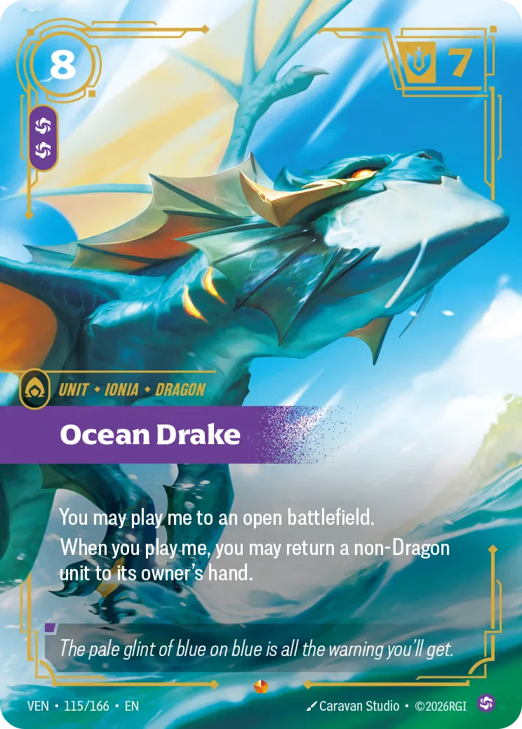 Ocean Drake VEN-115/166 Riftbound Vendetta