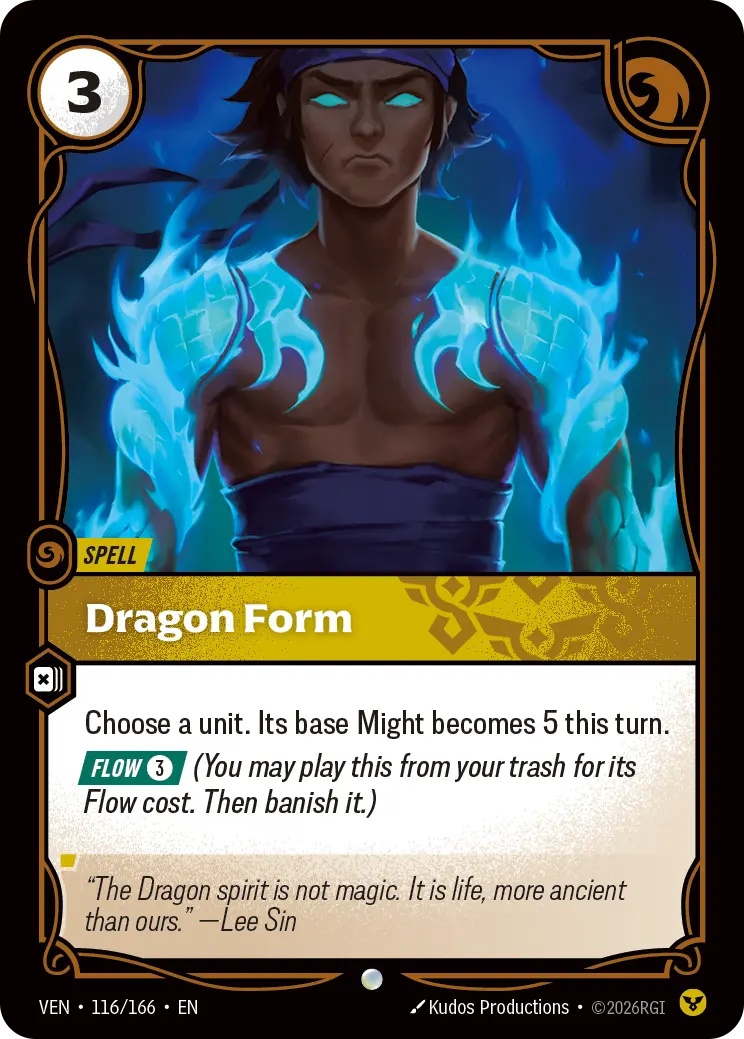 Dragon Form VEN-116/166 (Foiled) Riftbound Vendetta