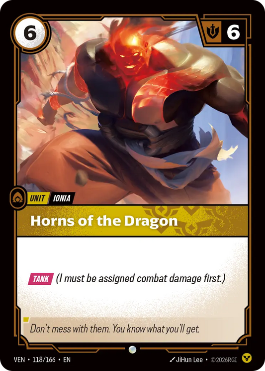 Horns of the Dragon VEN-118/166 (Foiled) Riftbound Vendetta