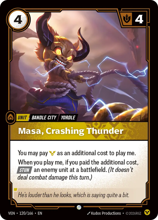 Masa, Crashing Thunder VEN-120/166 Riftbound Vendetta