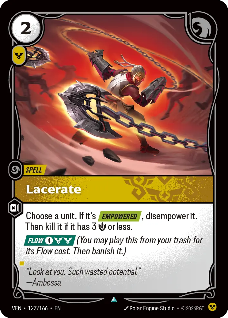 Lacerate VEN-127/166 Riftbound Vendetta