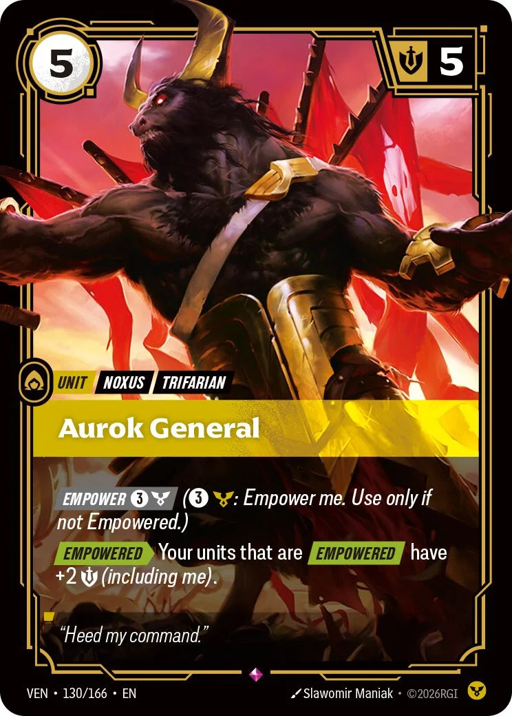 Aurok General VEN-130/166 Riftbound Vendetta