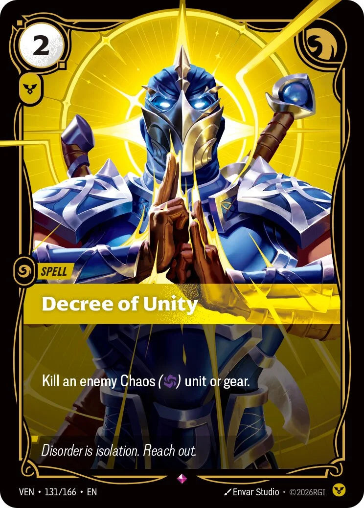 Decree of Unity VEN-131/166 Riftbound Vendetta