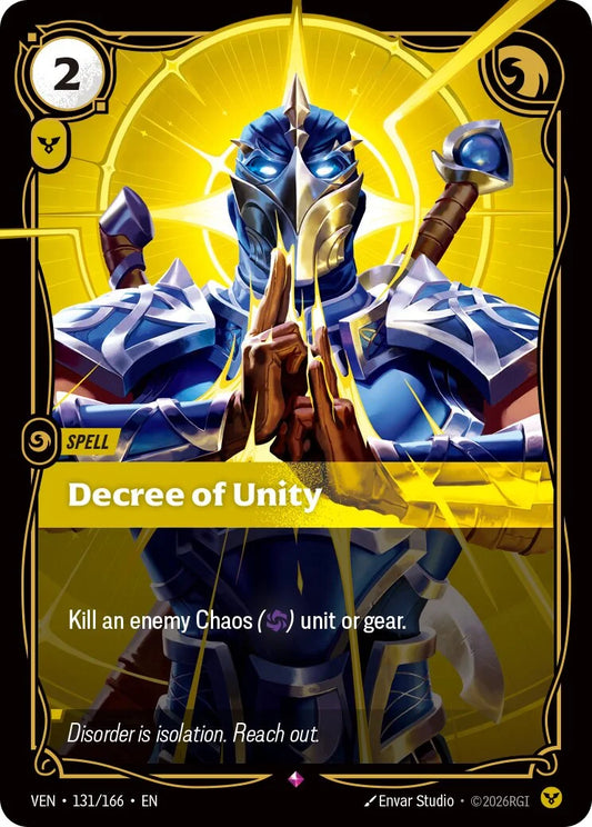 Decree of Unity VEN-131/166 Riftbound Vendetta