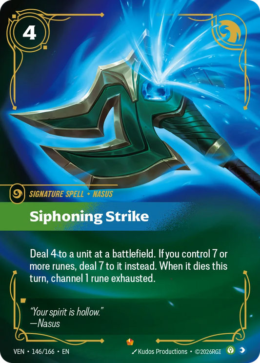 Siphoning Strike VEN-146/166 Riftbound Vendetta