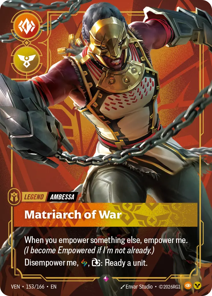 Ambessa, Matriarch of War VEN-153/166 Riftbound Vendetta