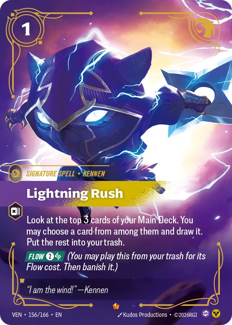 Lightning Rush VEN-156/166 Riftbound Vendetta