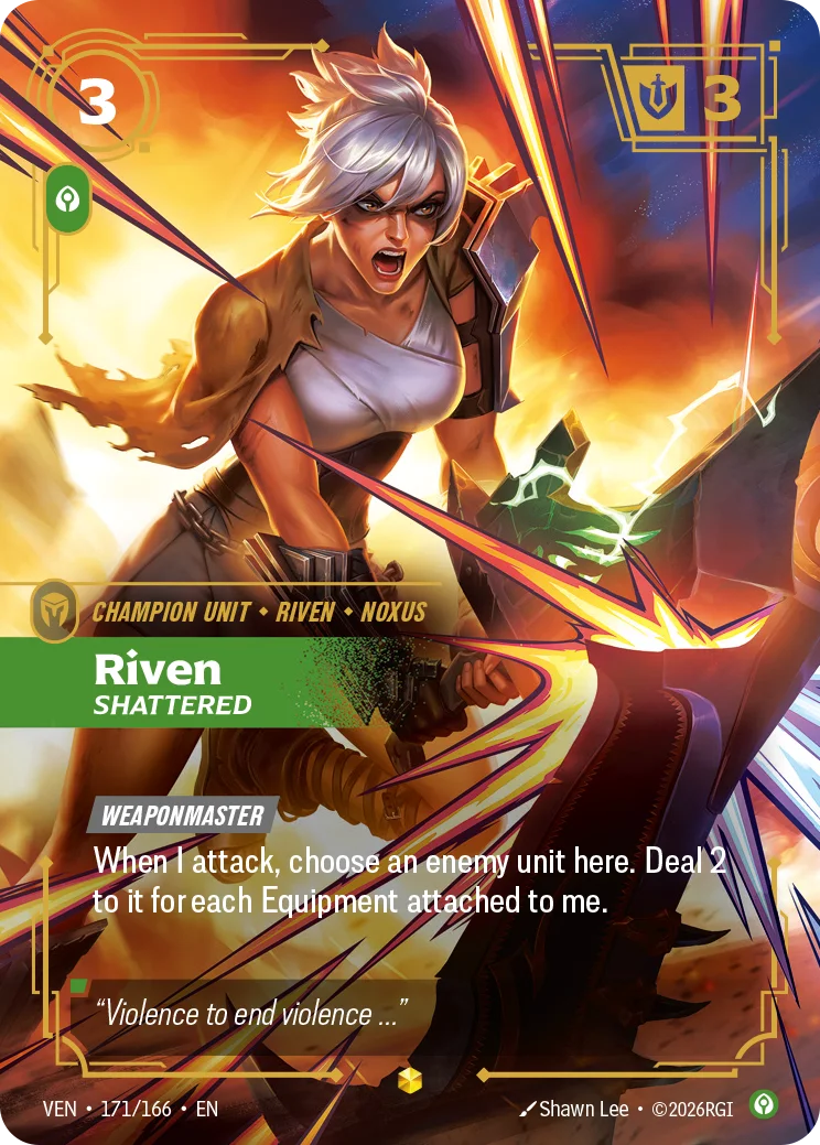 Riven, Shattered VEN-171/166 Riftbound Vendetta