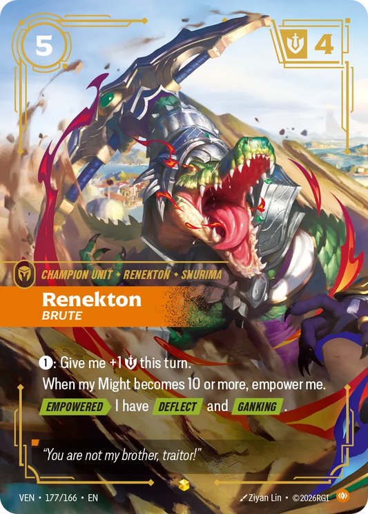 Renekton, Brute VEN-177/166 Riftbound Vendetta