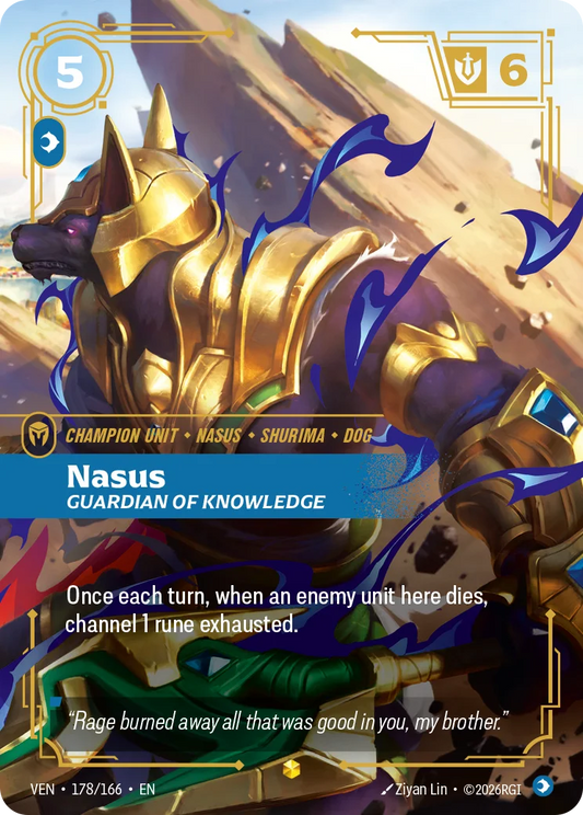 Nasus, Guardian of Knowledge VEN-178/166 Riftbound Vendetta