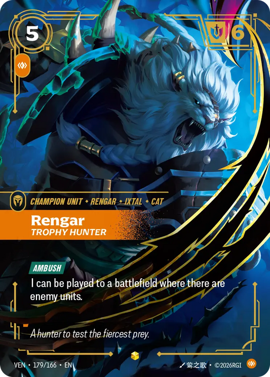 Rengar, Trophy Hunter VEN-179/166 Riftbound Vendetta