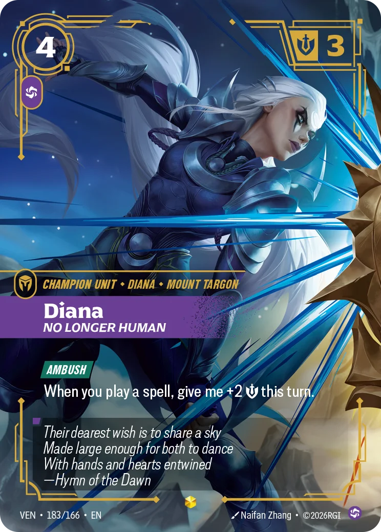 Diana, No Longer Human VEN-183/166 Riftbound Vendetta