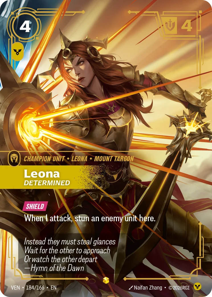 Leona, Determined VEN-184/166 Riftbound Vendetta